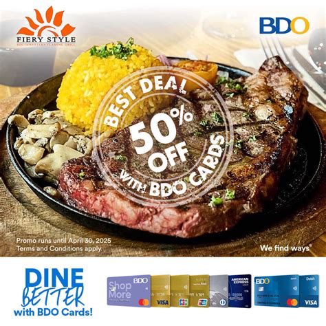 bdo dining promo|BDO Unibank .